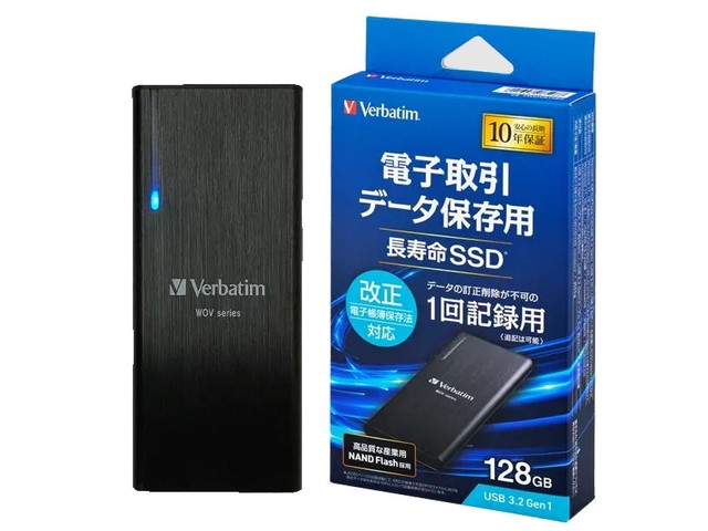 1 回記綠用!!10 年保用只有一次寫入Verbatim 日本專用SWOVA128G SSD