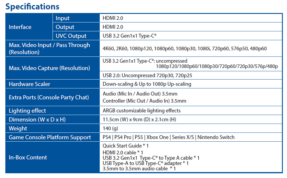 ASUS TUF Gaming Capture FHD120