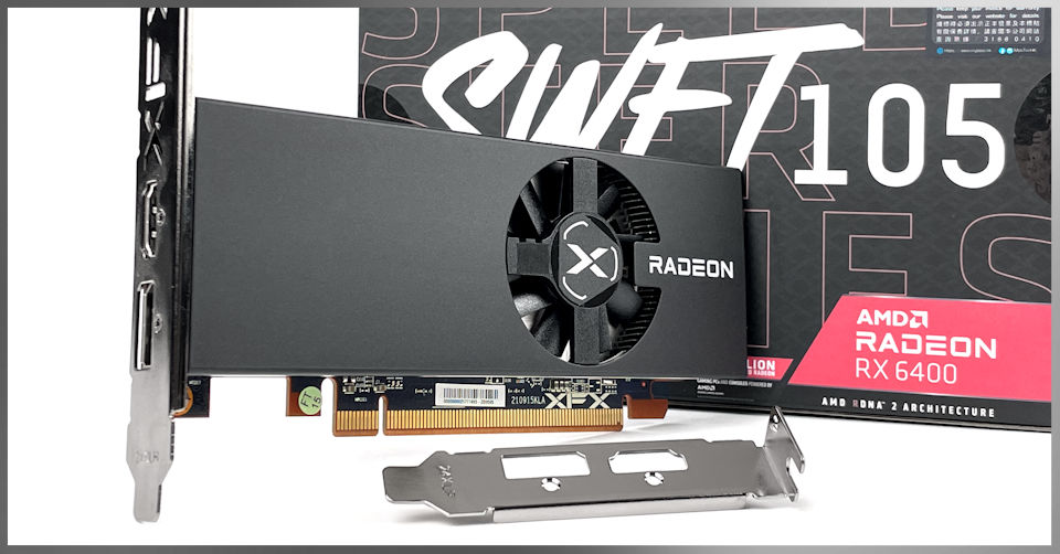 Low Profile、不插電XFX Radeon RX 6400 入門級顯示卡- 電腦領域 Low Profile、不插電XFX Radeon RX 6400 入門級顯示卡- 電腦領域