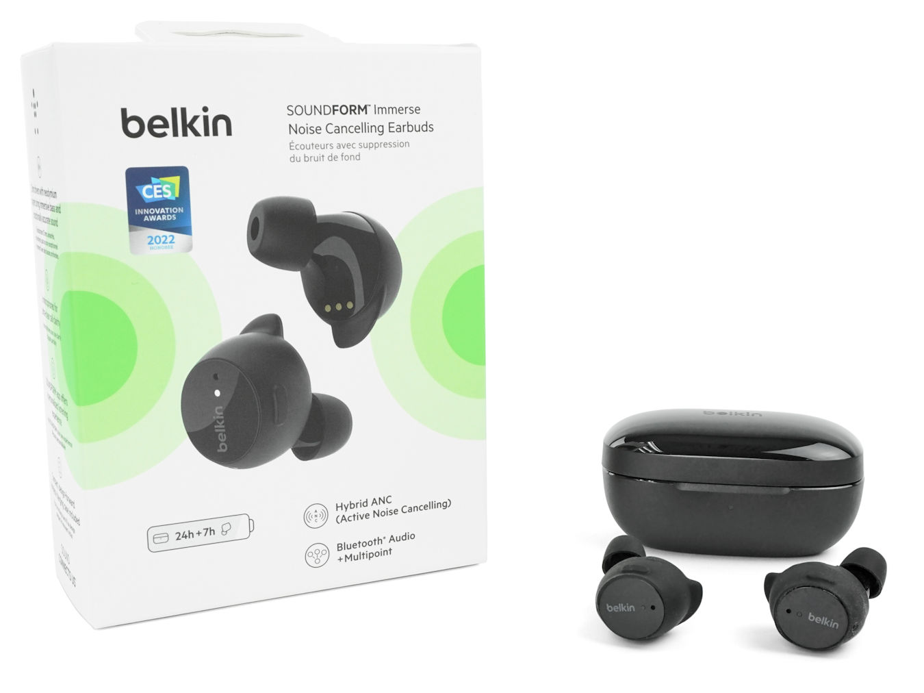 12mm 雙層動圈!! 表現全面Belkin SoundForm Immerse 無線降噪耳機