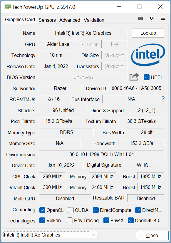 Razer Blade 17 Mid 2022