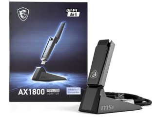 AX1800 雙頻、可擺動式天線 MSI AX1800 WiFi USB 無線網絡卡