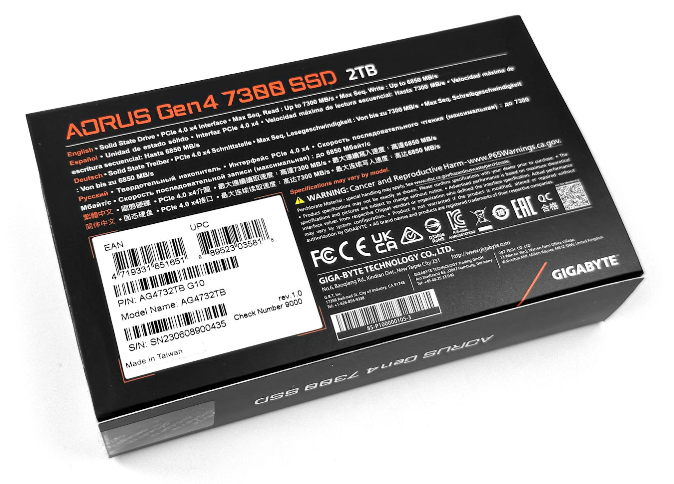 AORUS Gen4 7300 SSD 2TB
