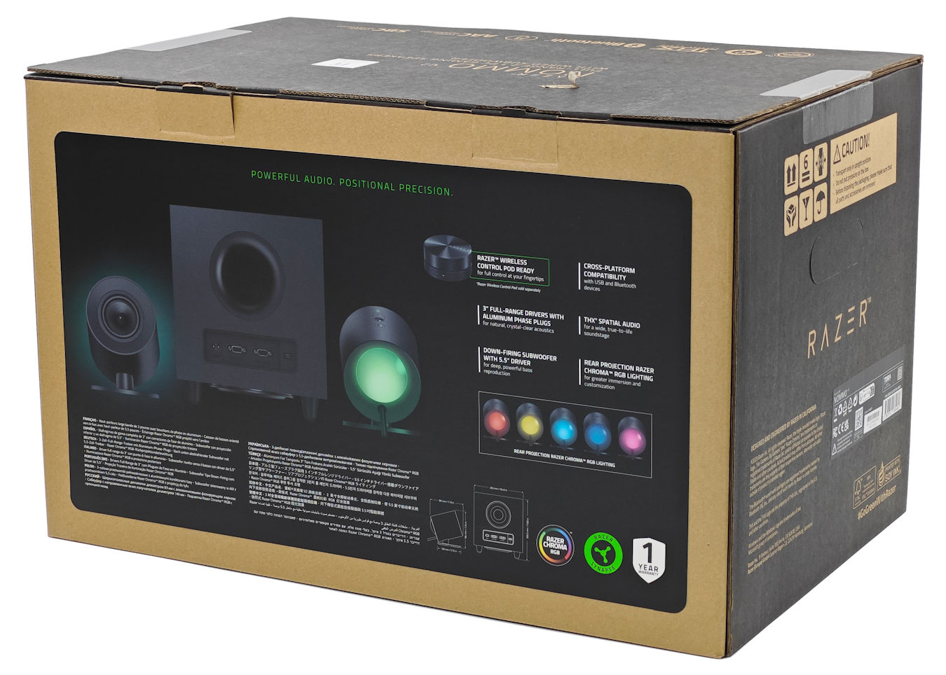 Razer Nommo V2 2.1 電腦遊戲喇叭