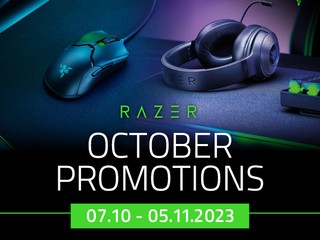 【RAZER 電競產品 - 十月優惠】☀️☀️☀️ 多款鍵盤滑鼠、耳機、手掣、揚聲器特惠價發售