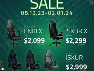 【Razer 電競椅十二月優惠】🐍  ENKI X、ISKUR X、ISKUR 電競椅優惠價發售