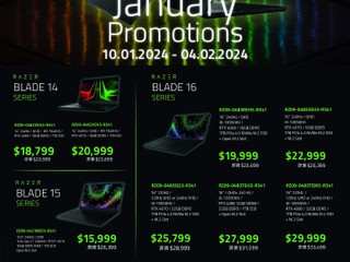 【RAZER BLADE 電競筆電 - 一月優惠】 BLADE 系列 14