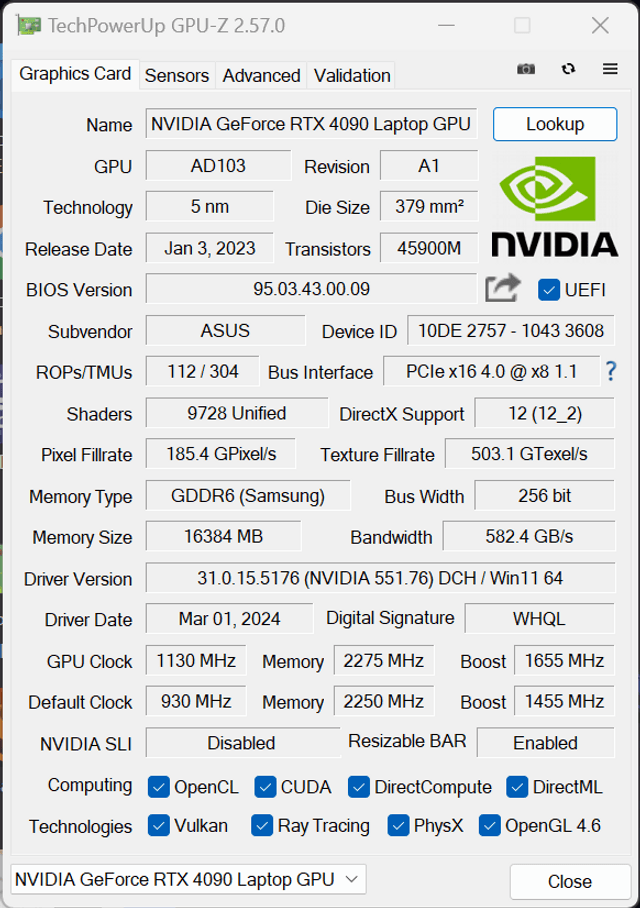 ROG Zephyrus G16 (2024) GU605 筆電