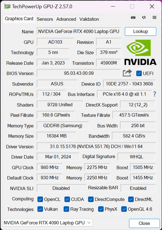 ROG Zephyrus G16 (2024) GU605 筆電