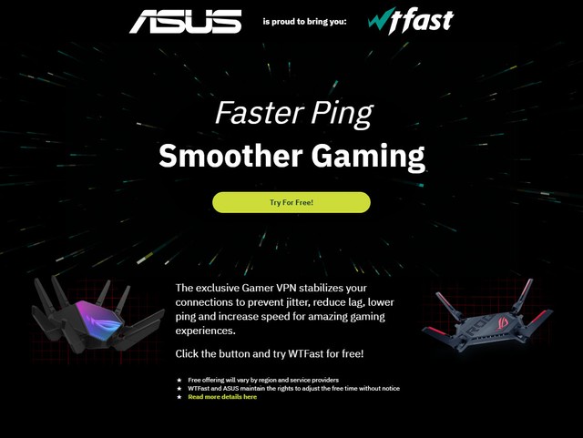 ASUS X WTFast 優惠