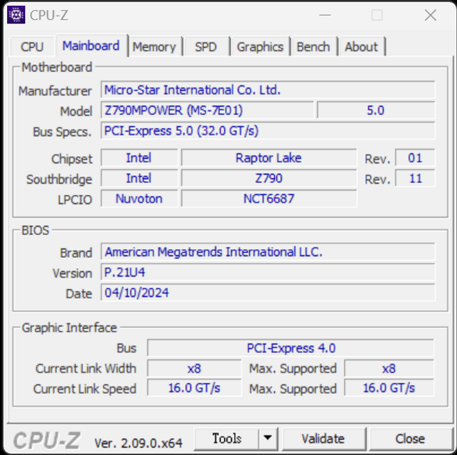 MSI Z790MPOWER 主機板