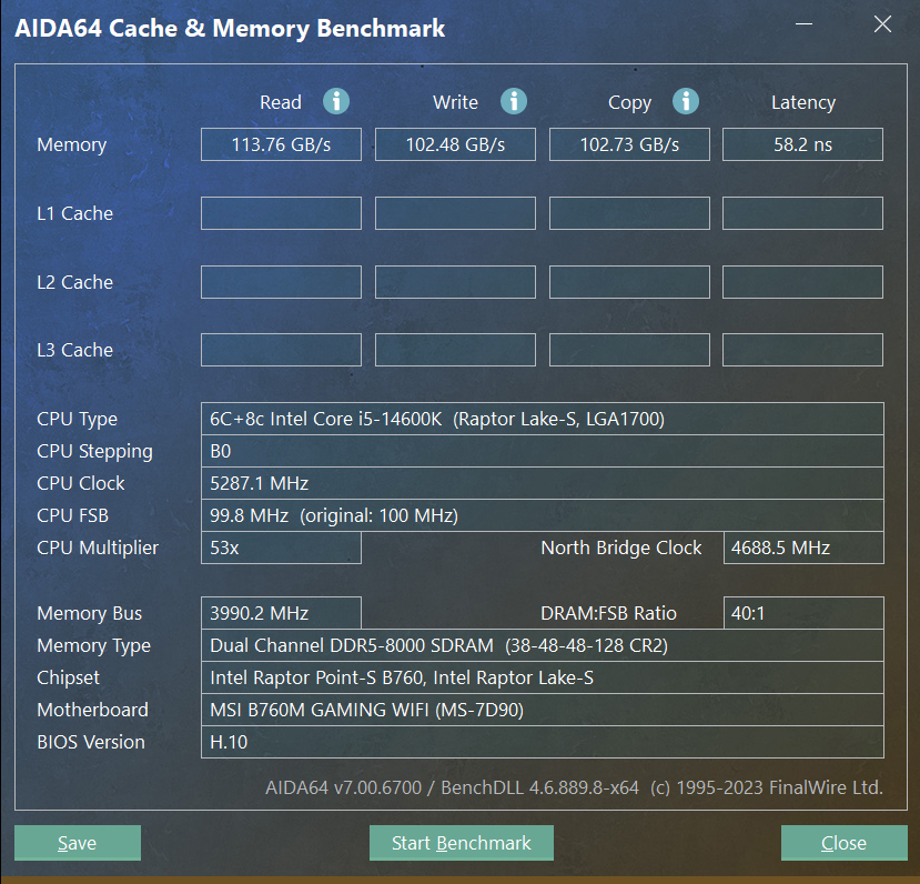 MSI B760M GAMING WIFI