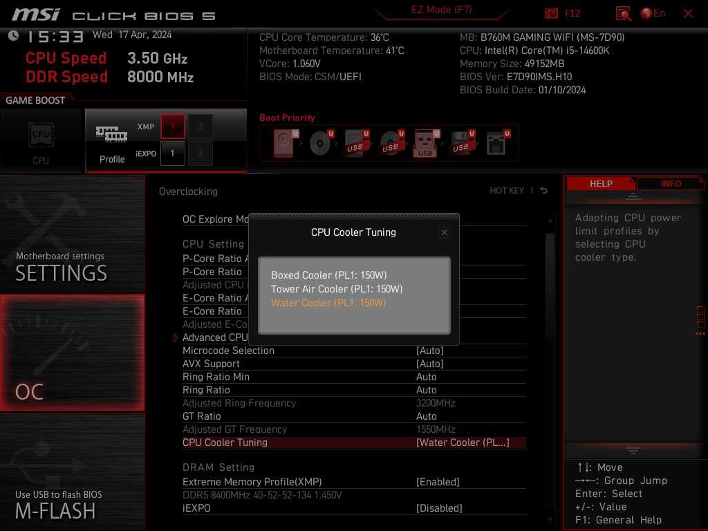 MSI B760M GAMING WIFI