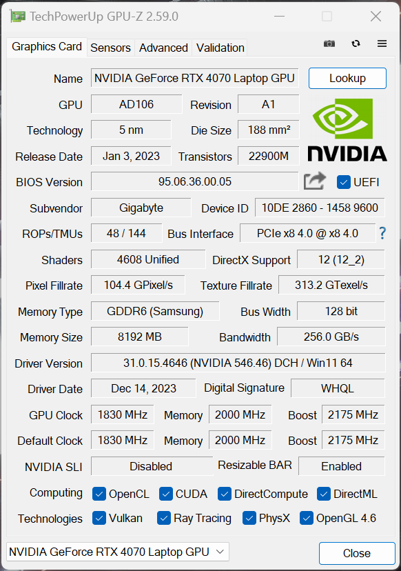GIGABYTE AORUS 16X ASG (2024)