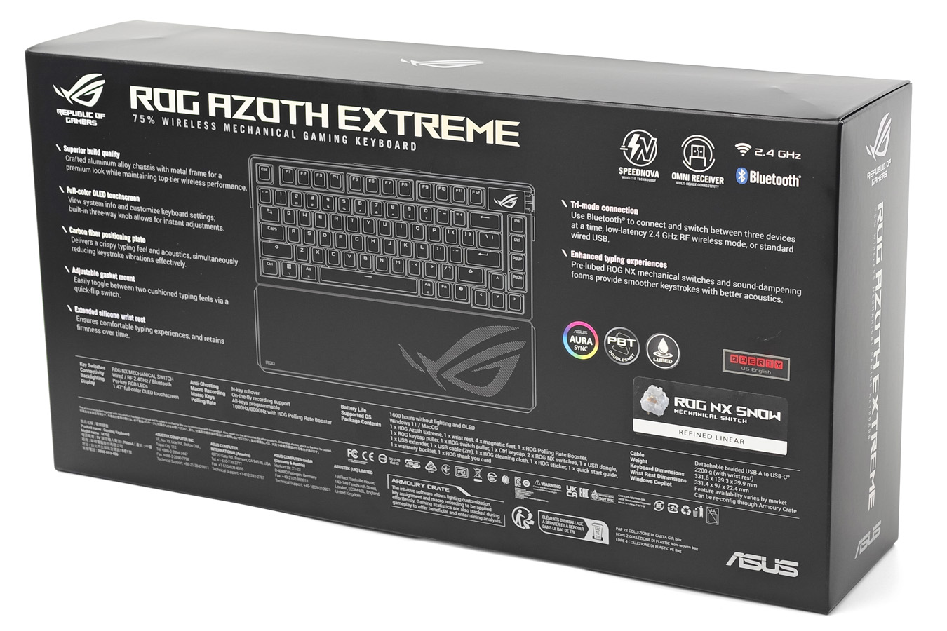 貴 !! 從來都不是它的缺點 ASUS ROG Azoth Extreme 無線客製化電競鍵盤 - 電腦領域 HKEPC Hardware ...