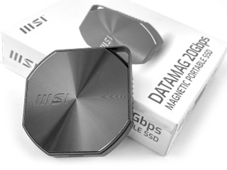 20Gbps 極速、MagSafe 磁吸 MSI DATAMAG 20Gbps 1TB 外置 USB-C SSD