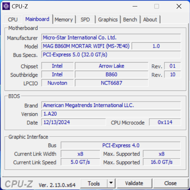 MSI MAG B860M MORTAR WIFI 主機板