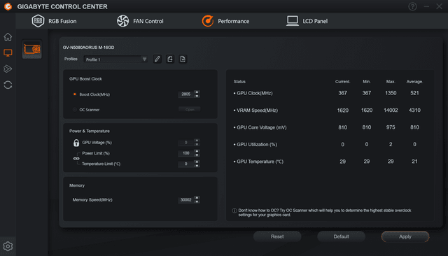 GIGABYTE AORUS GeForce RTX 5080