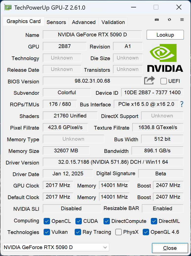 RTX 5090 D