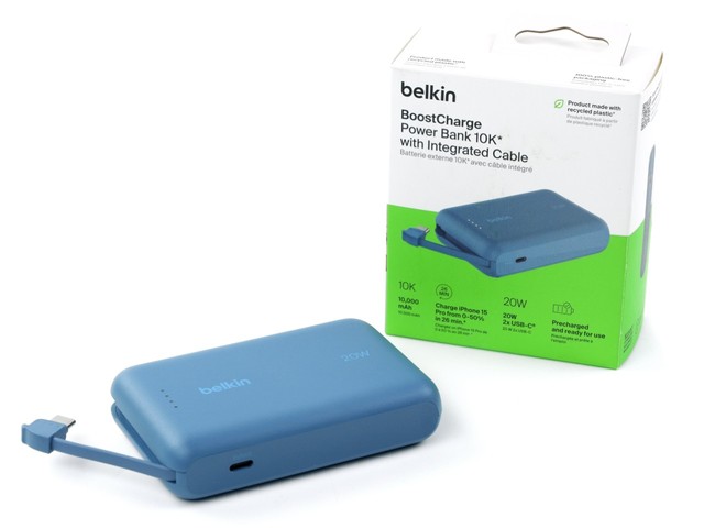 Belkin BoostCharge 10K 自帶線行動電源