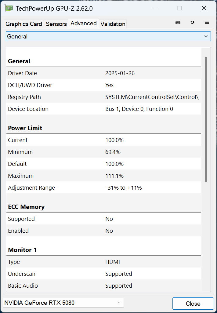 Manli Gallardo RTX 5080 OC