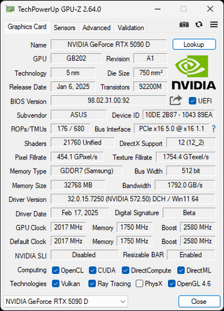 RTX 5090 D