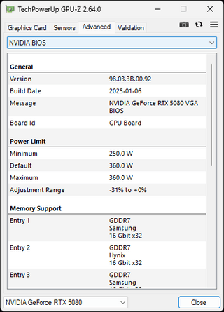 RTX 5080 X3 OC