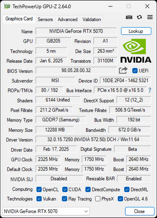 RTX 5070
