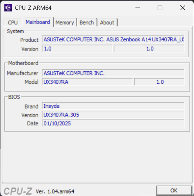 ASUS Zenbook A14 Copilot+ PC 手提電