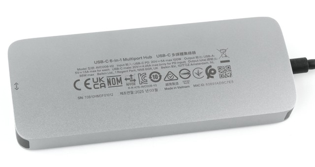 Belkin Connect 系列集線器背面安全認證