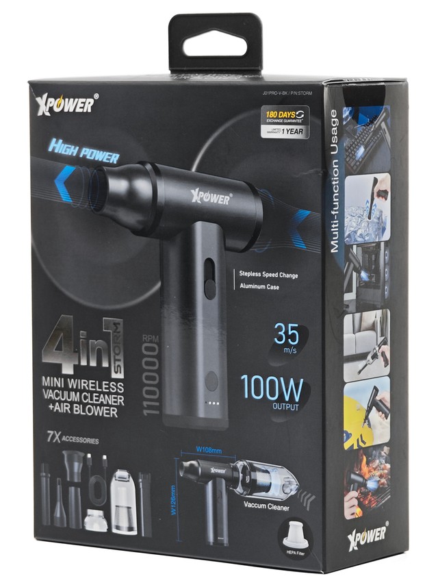 XPower STORM 4合1無線迷你充電吹風機