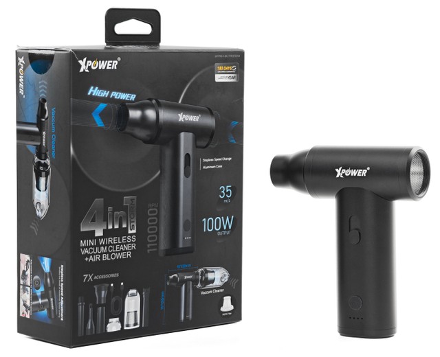 XPower STORM 4合1無線迷你充電吹風機