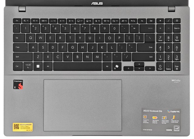 ASUS Vivobook S16 Copilot+ PC 手提