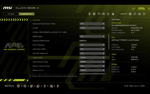 MSI MAG B850M MORTAR WIFI 主機板