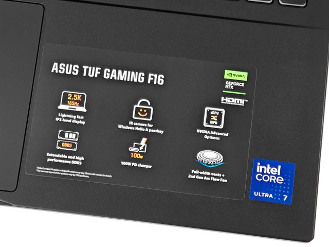 ASUS TUF Gaming F16 (2025) 電競筆電