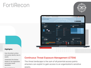 Fortinet 升級 FortiRecon 強化 CTEM 從攻擊者視角主動識別風險防數據外洩