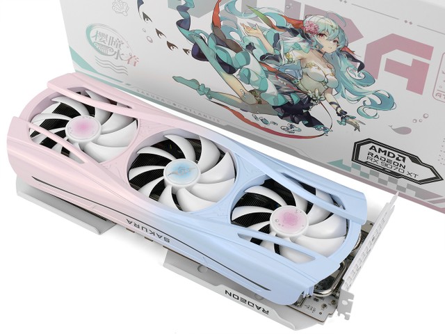 YESTON RADEON RX 9070XT 櫻瞳水着 Yeston Sakura Atlantis 水着 AMD