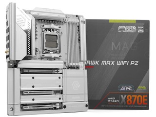 極致白化 + 後插設計 !! MSI MAG X870E TOMAHAWK MAX WIFI PZ 背插主機板