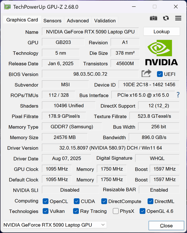 MSI Raider 18 HX AI A2XW