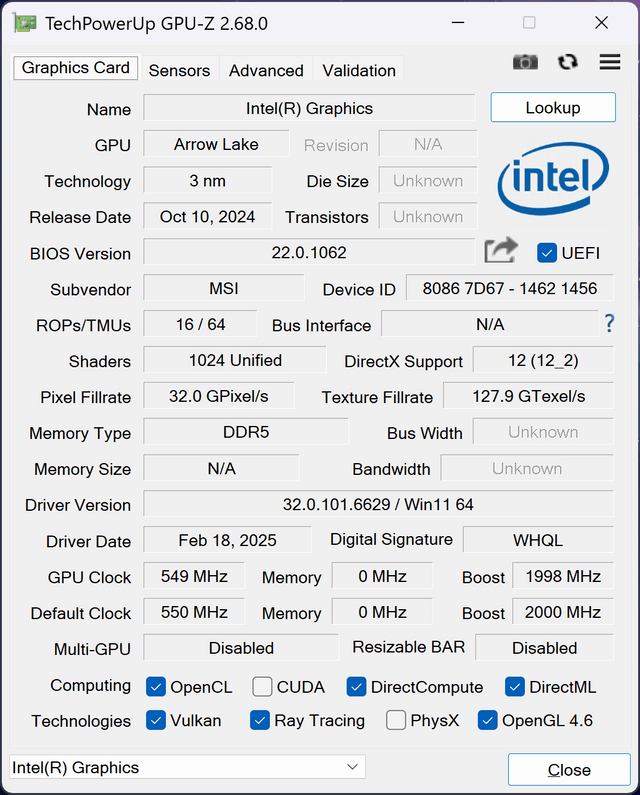 MSI Raider 18 HX AI A2XW