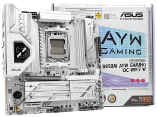 同級無對手 !! DDR5-10000 OK ASUS B850M AYW GAMING OC WIFI7 W 主機板