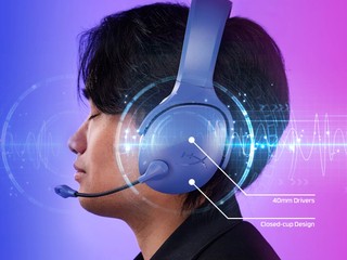 簡約設計。40 mm 驅動單體帶來進階體驗 HyperX 全新 Cloud Jet 雙模無線耳機