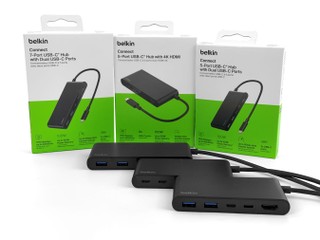 更多 USB-C 接口、多重安全保護 Belkin 新版 Connect USB-C 集線器