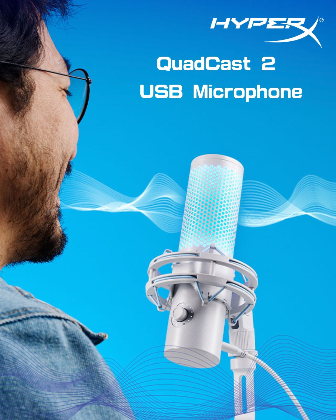 HyperX QuadCast 2 FROST