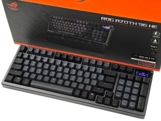 搭載 ROG HFX V2 磁軸 ASUS ROG AZOTH 96 HE 磁軸電競鍵盤