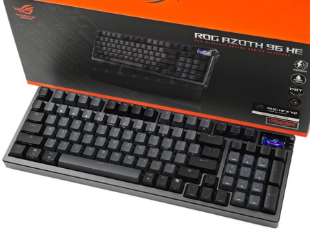 搭載ROG HFX V2 磁軸ASUS ROG AZOTH 96 HE 磁軸電競鍵盤- 電腦領域