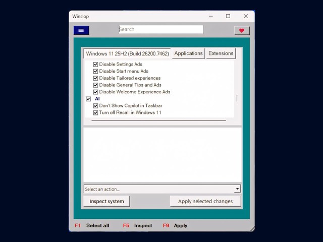 僅370KB、 Winslop 開源小工具可一鍵移除Win 11 所有AI 功能 ...