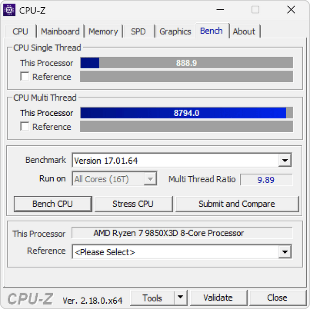 AMD Ryzen 7 9850X3D