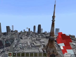 將整個東京市搬到 Minecraft 使用日本政府數據  100% 收錄所有景點