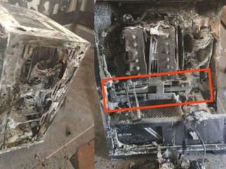 玩家房間火災  顯示卡被燒成炭 維修張哥成功修復  救回這張 RTX 4060 